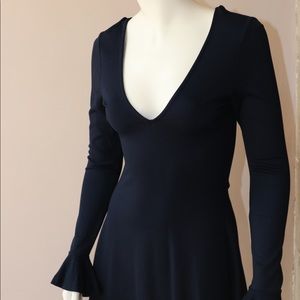 Nasty Gal navy cotton dress